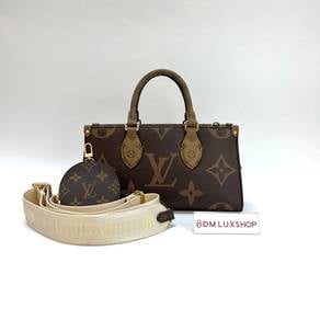 99% New LV Reverse Monogram OnTheGo East West GHW