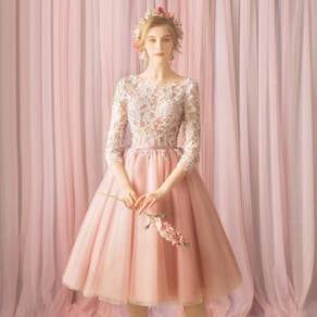 Pink prom wedding bridal dress gown RBP1506