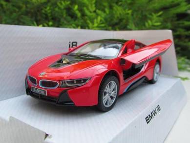 Kinsmart (12cm) Diecast Car Bmw i8 Red