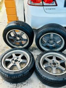 Rim TE 37 (15-7jj) sekali dengan tayar