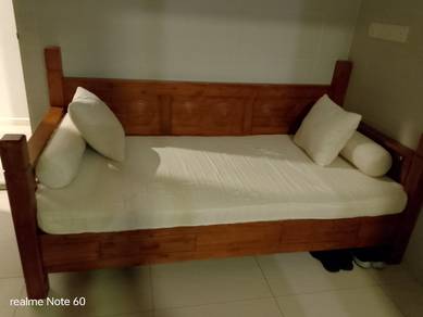 kerusi kayu panjang teakwood