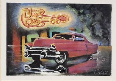 RM38 – “Blues Club 66” Classic Car Framed Print