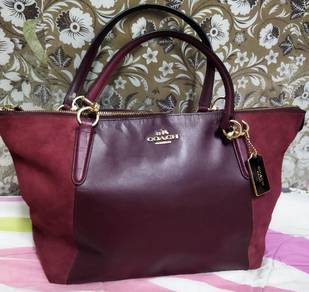 coach leather tote bag cantik