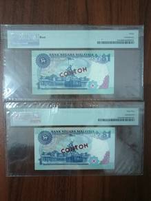 Duit RM1 SPECIMEN CONTOH 