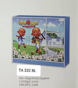 Children Cabinet With Printing Doors (upin & ipin)