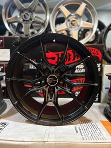 NEW RIM : HW#02 18x8.5  44 73.1 5x112/114.3 BLACK