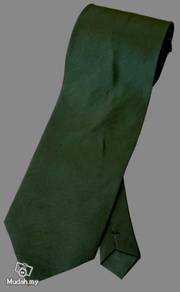 Dark Sea Green Solid Glitter Thai Silk Neck Tie