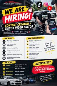 content creator & tiktok video editor