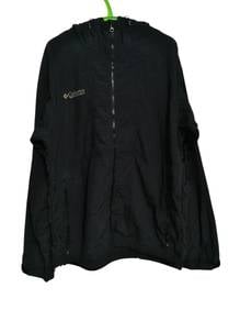804.columbia black jacket nylon windbreaker