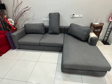 Hendrik L Shape 9Ft Sofa by Timeless Design Fabric