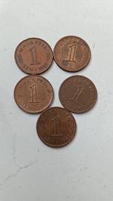 Lot Syiling Lama 1sen 1967,1971,1973, & 1962