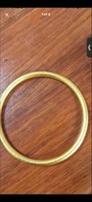yellow gold bangle (not pure gold)