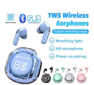 new transparent black color 5.3 sport earphone