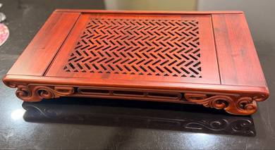 Solid WoodWater Drain Drawer Teaware Board