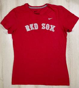 Nike Ladies MLB Boston Red Sox Red Tee #AR Used