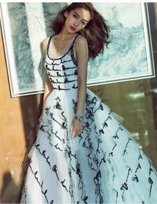 Black white music prom wedding gown dress RBP0800