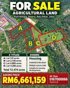 Agricultural Land in Batu Pahat, JHR