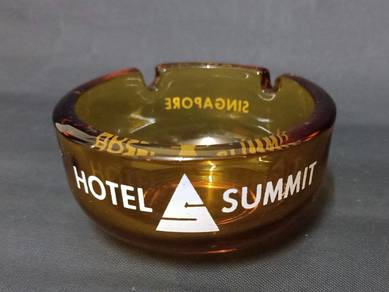 Singapore Hotel Summit Glass Ashtray