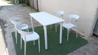 TM24S2 NEW * Meja Makan 4Ft Dining Table 1+4 Chair