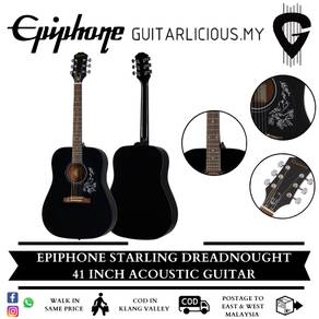 EPIPHONE Starling 41 inch Acoustic Guitar - Ebony