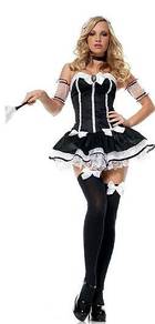 L545 Sexy Maid Costume Tube Dress