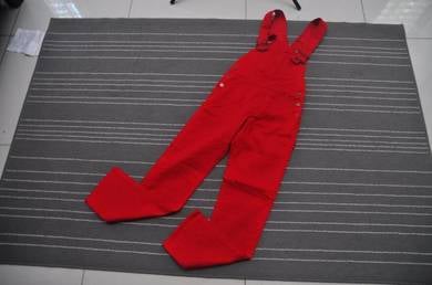 Big jhon overall denim merah lot 50 saiz 27-29