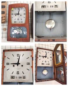 15D Antique Wall Clock Antik Vintage Home