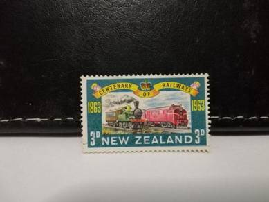1963 New Zealand Stamp Trains Centenary