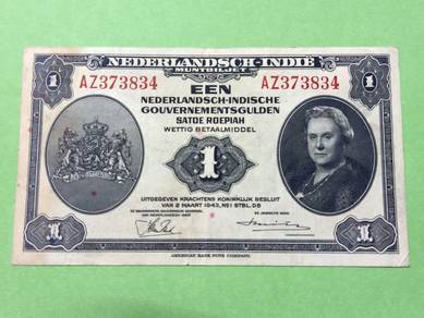 Nerthetland East Indies 1 Gulden Ropiah 1943