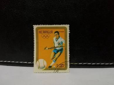1984 Nicaragua Stamp Hockey Olympic