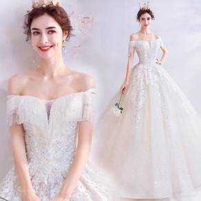 White sequin wedding bridal dress gown RB1964