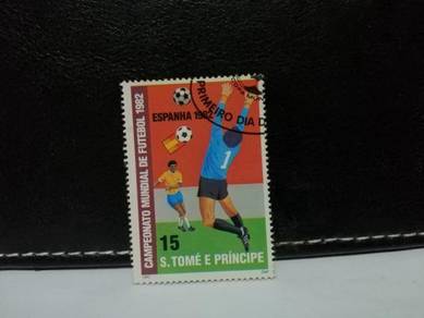 1982 S Tome Stamp Football World Cup