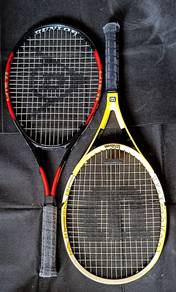 2 TENNIS RACQUET DUNLOP WILSON Racket W COVER