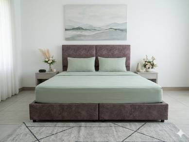Full King Latex Mattress and Bedframe