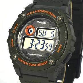 Watch - Casio W216H-3B Military Green-ORIGINAL