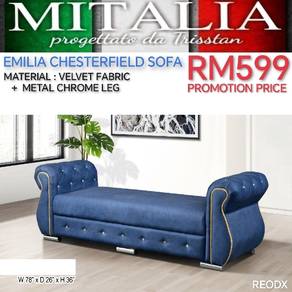 Sofa Chesterfield Bench Velvet Berkualiti | Jualan
