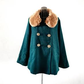 Cecil Mcbee green double breasted flare coat