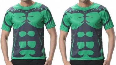 F16465 INCREDIBLE HULK Quick-Dry Sports T-Shirt