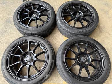 Sport rim second 16 TC105N siap tayar myvi city