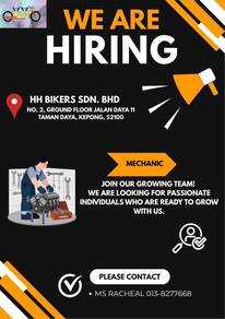 Job Vacancies / Jawatan Kosong  Mechanic