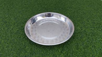 B848 Pinggan Bulat 25 cm Stainless Steel Plate