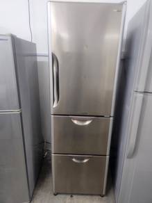 Hitachi fridge refrigerator 3d peti sejuk peti ais
