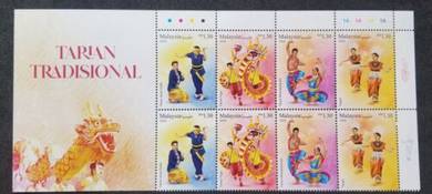 Mint Stamp Header Traditional Dance Malaysia 2024