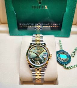 Brand New Rolex Datejust 31mm 278173 Green Diamond