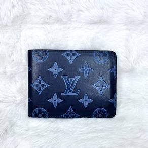 LV Multiple Shadow Blue Monogram Wallet RFID