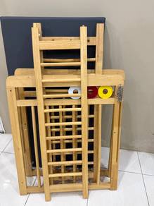 wooden baby cot