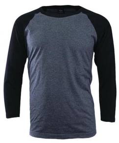 T-shirt Raglan Long Sleeve Code1028 LS Grey/Black