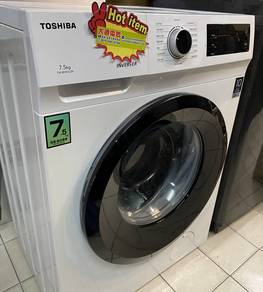 TOSHIBA 7.5kg Front Load Washer 5Nv2nv4 - terpakai
