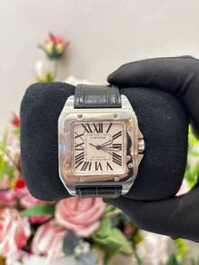 Cartier Santos 100 XL REF 2656 White Roman Numeral