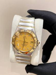 Omega Constellation Two Tone 18k 750 Yellow Gold